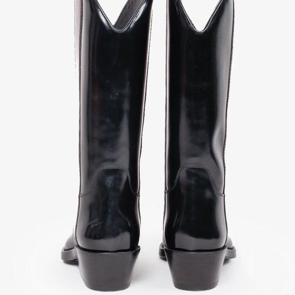 Calvin Klein 205W39NYC Black Steel Toe Western Boots - Picture 3 of 11